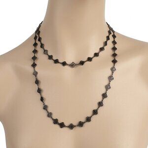 Fifth Avenue NWT Filigree Gun Metal Necklace Set